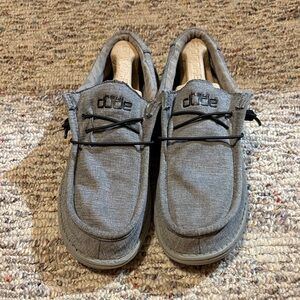 Hey Dude Men's Charcoal Slip-On Loafers